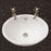 Silverdale Victorian Inset Vanity Basin - 0 Tap Hole