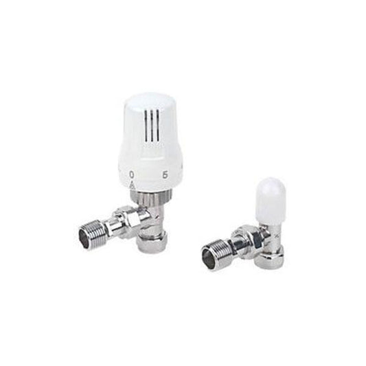 Kartell Angled Refined Thermostatic Radiator Valve Chrome