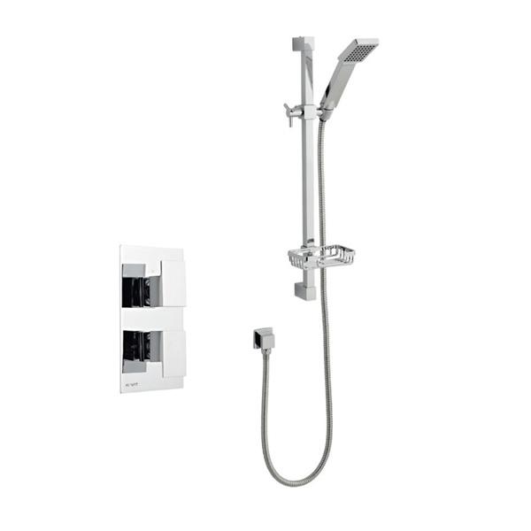 Kartell Element Thermostatic Concealed Shower with Adjustable Slide Rail Kit