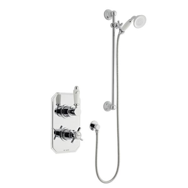 Kartell Klassique Thermostatic Concealed Shower with Adjustable Slide Rail Kit