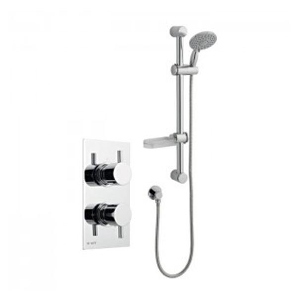 Kartell Plan Thermostatic Concealed Shower with Adjustable Slide Rail Kit