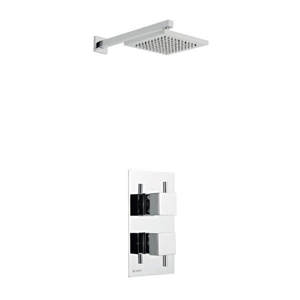 Kartell Pure Thermostatic Concealed Shower with Fixed Overhead Drencher