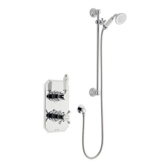 Kartell Viktory Thermostatic Concealed Shower with Adjustable Slide Rail Kit