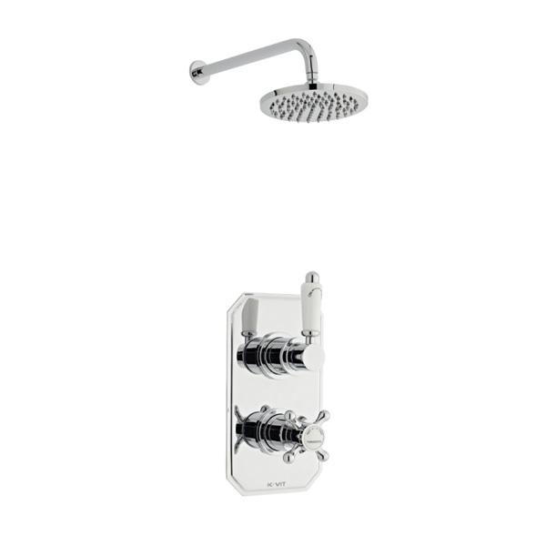 Kartell Viktory Thermostatic Concealed Shower with Fixed Overhead Drencher