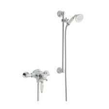 Kartell Viktory Thermostatic Exposed Shower with Adjustable Slide Rail Kit