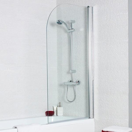 Kartell Koncept Straight Shower Bath Screen -  6mm Glass