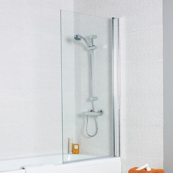 Kartell Koncept Straight Shower Bath Screen -  6mm Glass