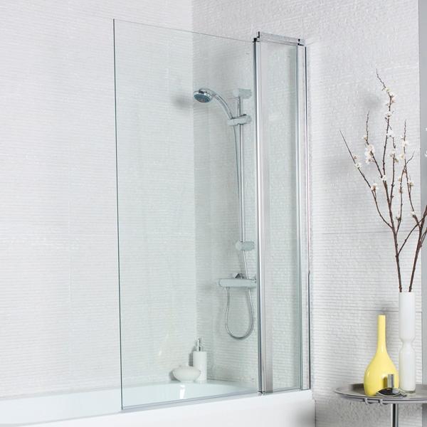 Kartell Koncept Straight Shower Bath Screen -  6mm Glass