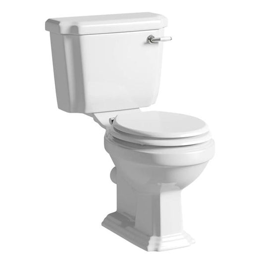 Kartell Astley Close Coupled Toilet - Cistern - Seat - White