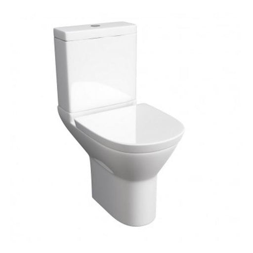 Kartell Project Round Close Coupled Toilet - Cistern - Soft Close Seat - White