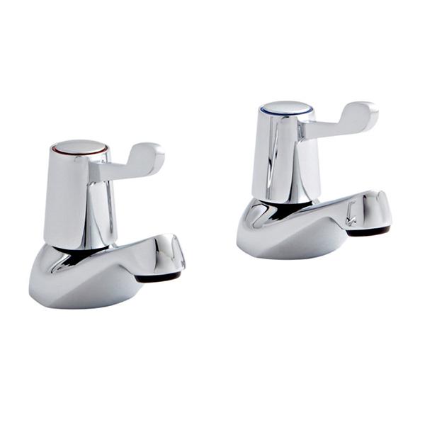 Kartell Leva Basin Taps - Pair Chrome