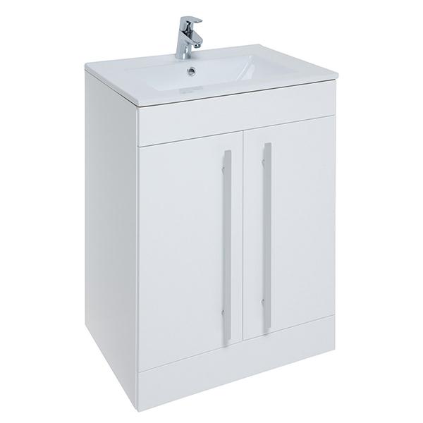 Kartell Purity 600mm 2-Door Floor Standing Vanity Unit with Basin