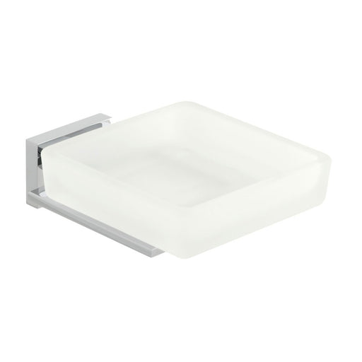 Vado Level Frosted Glass Soap Dish And Holder Wall Mounted