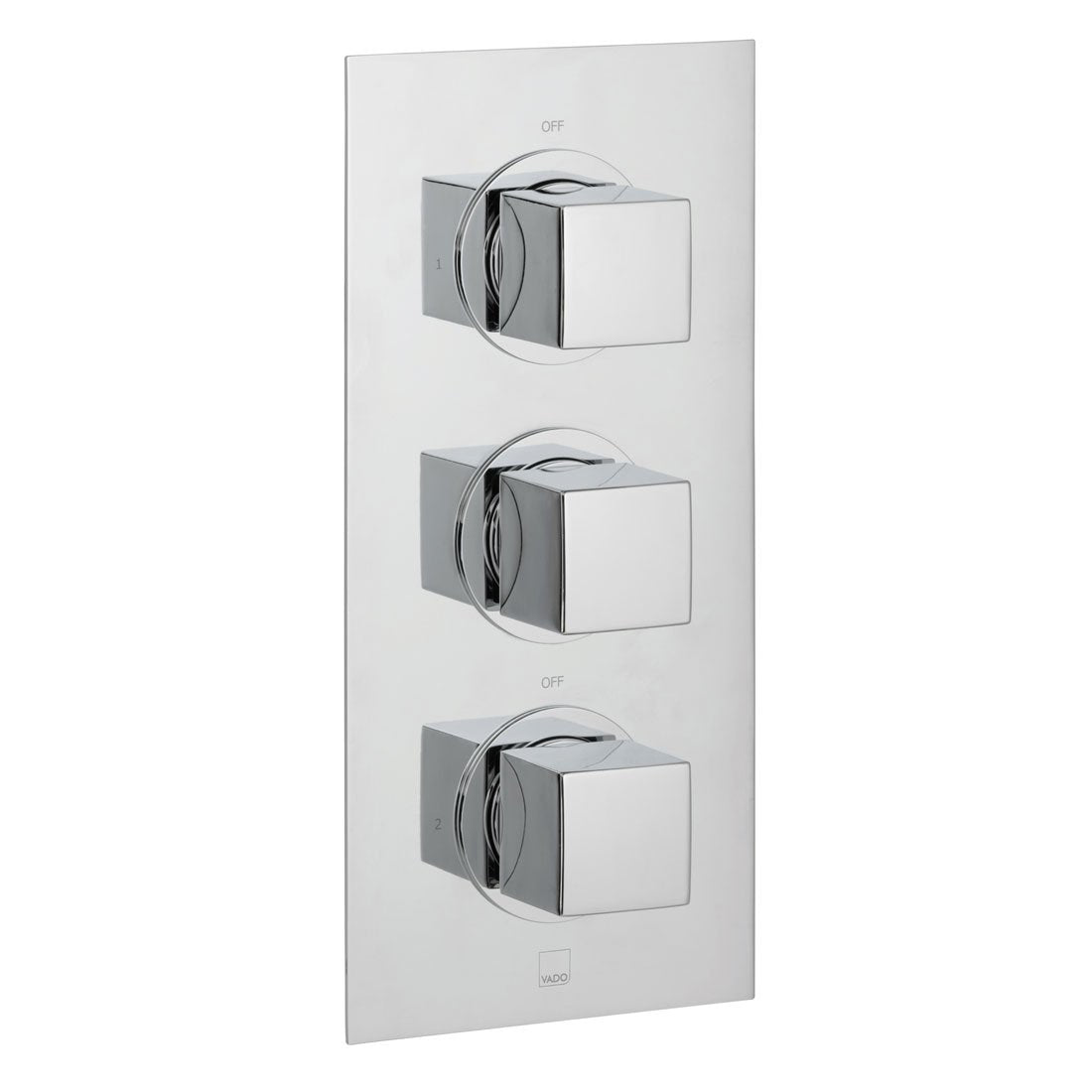 Vado Mix 2 Outlet 3 Handle Concealed Thermostatic Shower Valve