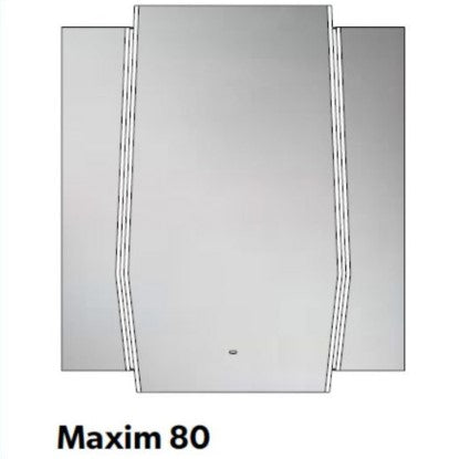HiB Maxim Shaped LED Illuminated Mirror