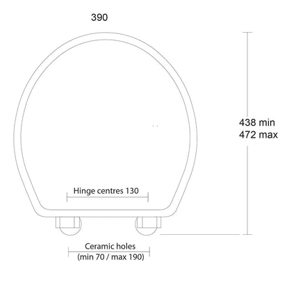 Imperial Oval Soft-Close Toilet Seat with Hinge