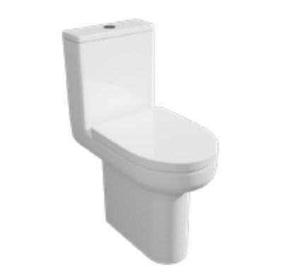 Kartell Bijoux Comfort Height Close Coupled Toilet - Seat
