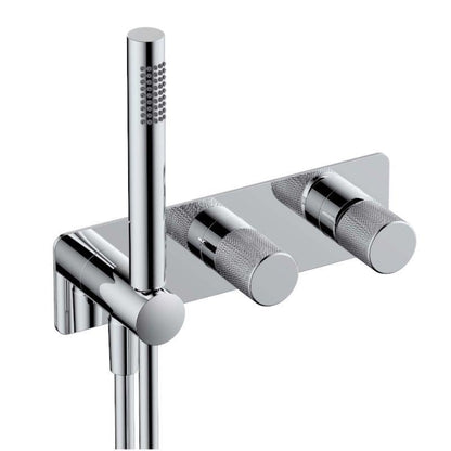 RAK-Amalfi Horizontal Dual Outlet Thermostatic Concealed Shower Valve with Handset