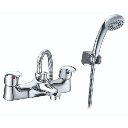 RAK-Basic Deck Mounted Bath Shower Mixer - Chrome