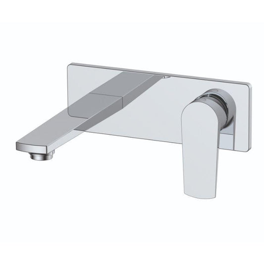 RAK-Blade Wall Mounted Basin Mixer with Back Plate - Chrome