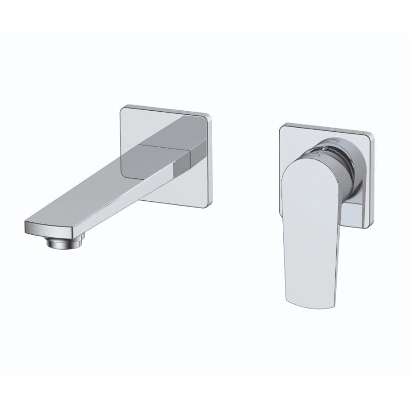 RAK-Blade 2 Hole Wall Mounted Basin Mixer - Chrome