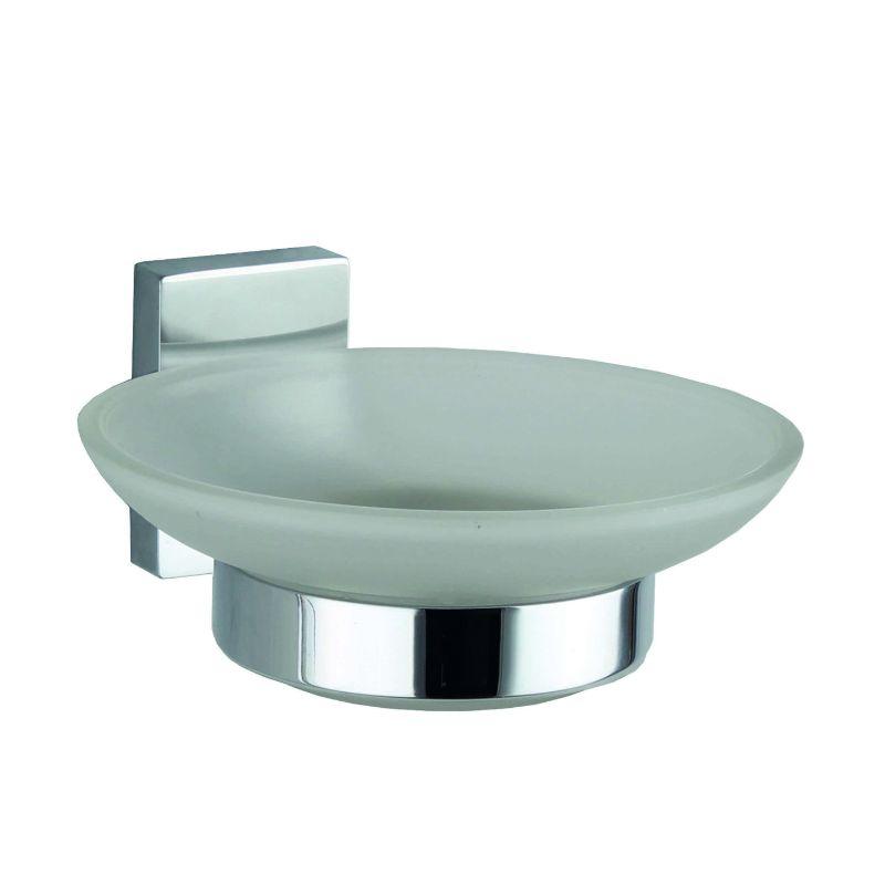 RAK-Resort Glass Soap Dish - Chrome