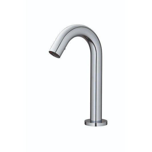 RAK-Compact Commercial Tall Curved Deck Mounted Infra Red Tap - Silver