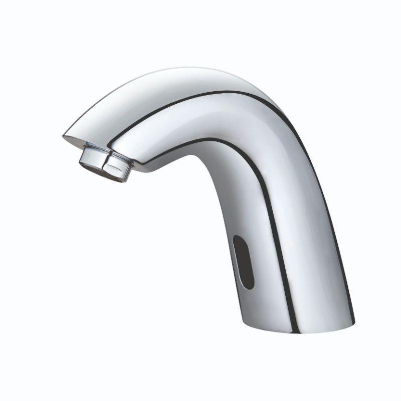 RAK-Compact Commercial Curved Deck Mounted Infra Red Tap - Silver