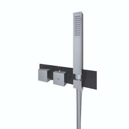 RAK-Feeling Horizontal Dual Outlet Thermostatic Concealed Shower Valve with Wall Outlet