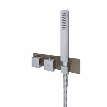 RAK-Feeling Horizontal Dual Outlet Thermostatic Concealed Shower Valve with Wall Outlet