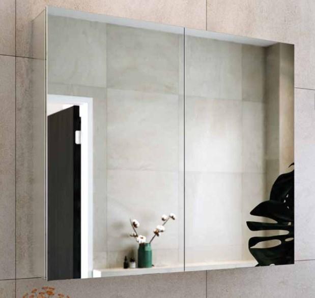 RAK-Gemini Alluminium Mirrored Cabinet with adjustable shelves