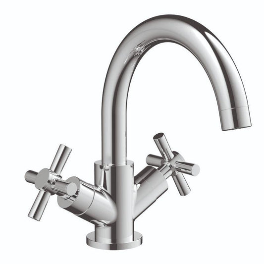 RAK London Cross Head Kitchen Sink Mixer - Silver