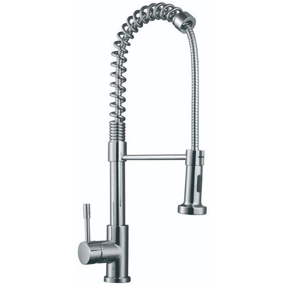 RAK Rome Pull Out Side Lever Kitchen Sink Mixer - Silver