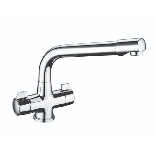 RAK Sofia Cruciform Kitchen Sink Mixer - Silver