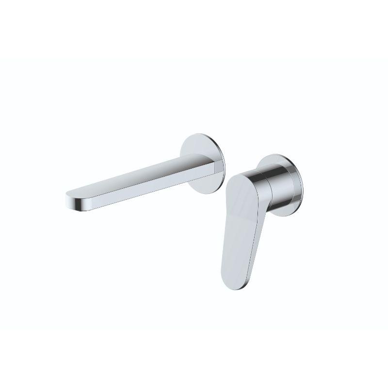 RAK-Petit Round Wall Mounted Single Lever Basin Mixer