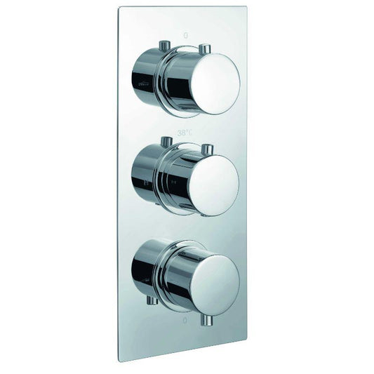 RAK Triple Outlet, 3 Handle Thermostatic Concealed Shower Valve