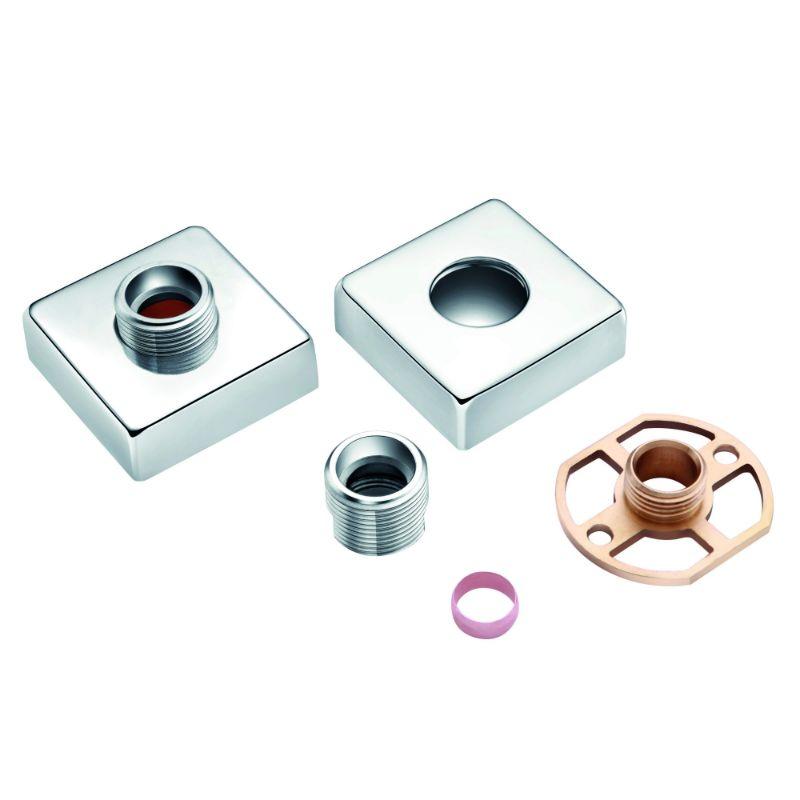 RAK Exposed Square Shower Bar Mixer Easy Fitting Kit (Pair)