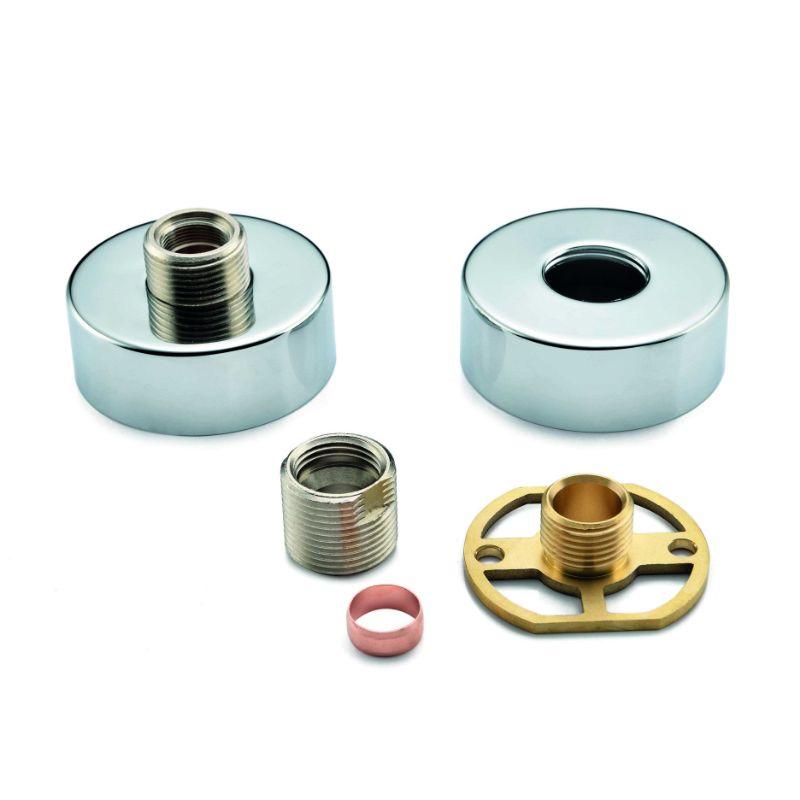 RAK Exposed Round Shower Bar Mixer Easy Fitting Kit (Pair)