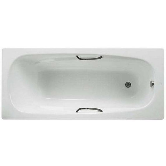 Roca Carla Anti-Slip Single Ended Rectangular Steel Bath