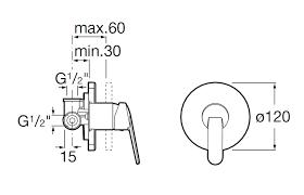 Roca Victoria Built-in Shower Mixer