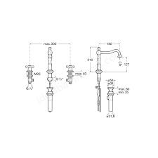 Roca Carmen 3-Hole Basin Mixer Tap with Waste