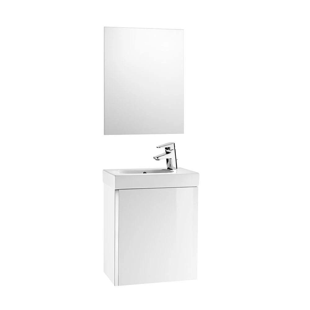 Roca Mini 1-Door Base Unit With Basin & Mirror - 1 RH Taphole