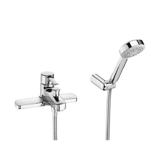 Roca Victoria Deck-mounted bath-shower mixer with kit