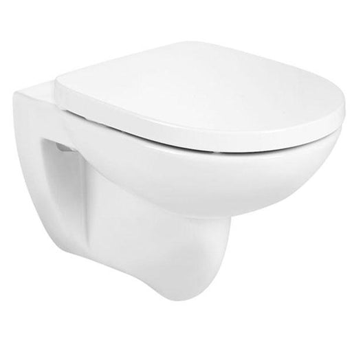 Roca Debba Round Rimless Wall Hung Toilet - White