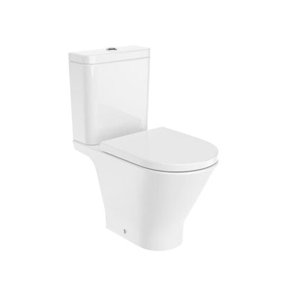 Roca The Gap Round Rimless Close Coupled Toilet - White