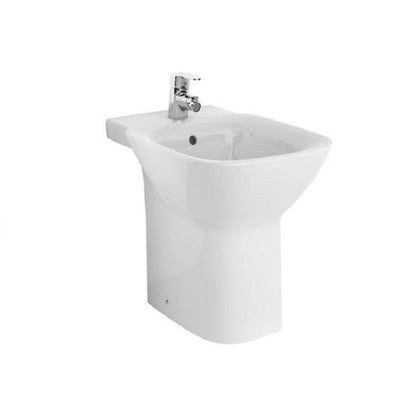 Roca Debba Floor Standing Bidet and Cover - 1 Tap Hole - White