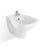 Roca Debba Wall Hung Bidet and Cover - 1 Tap Hole - White