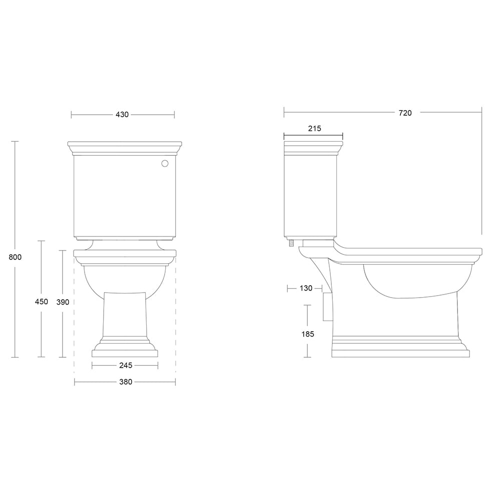 Imperial Radcliffe Close Coupled Toilet