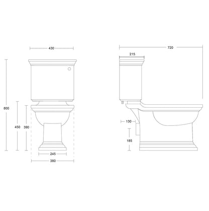 Imperial Radcliffe Close Coupled Toilet