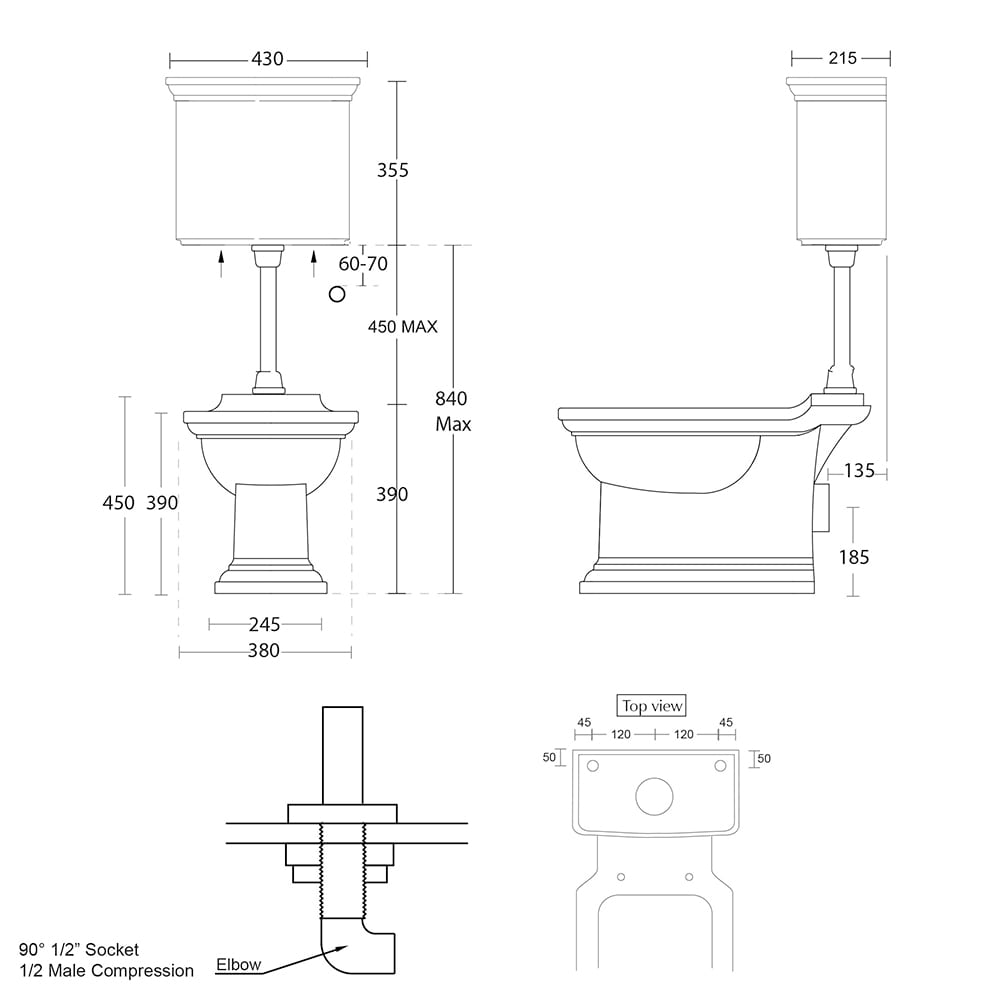 Imperial Radcliffe Low Level Toilet